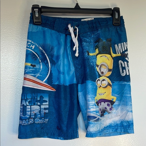 Minions Blue Kids Swim Shorts size 7 boys - Picture 4 of 16